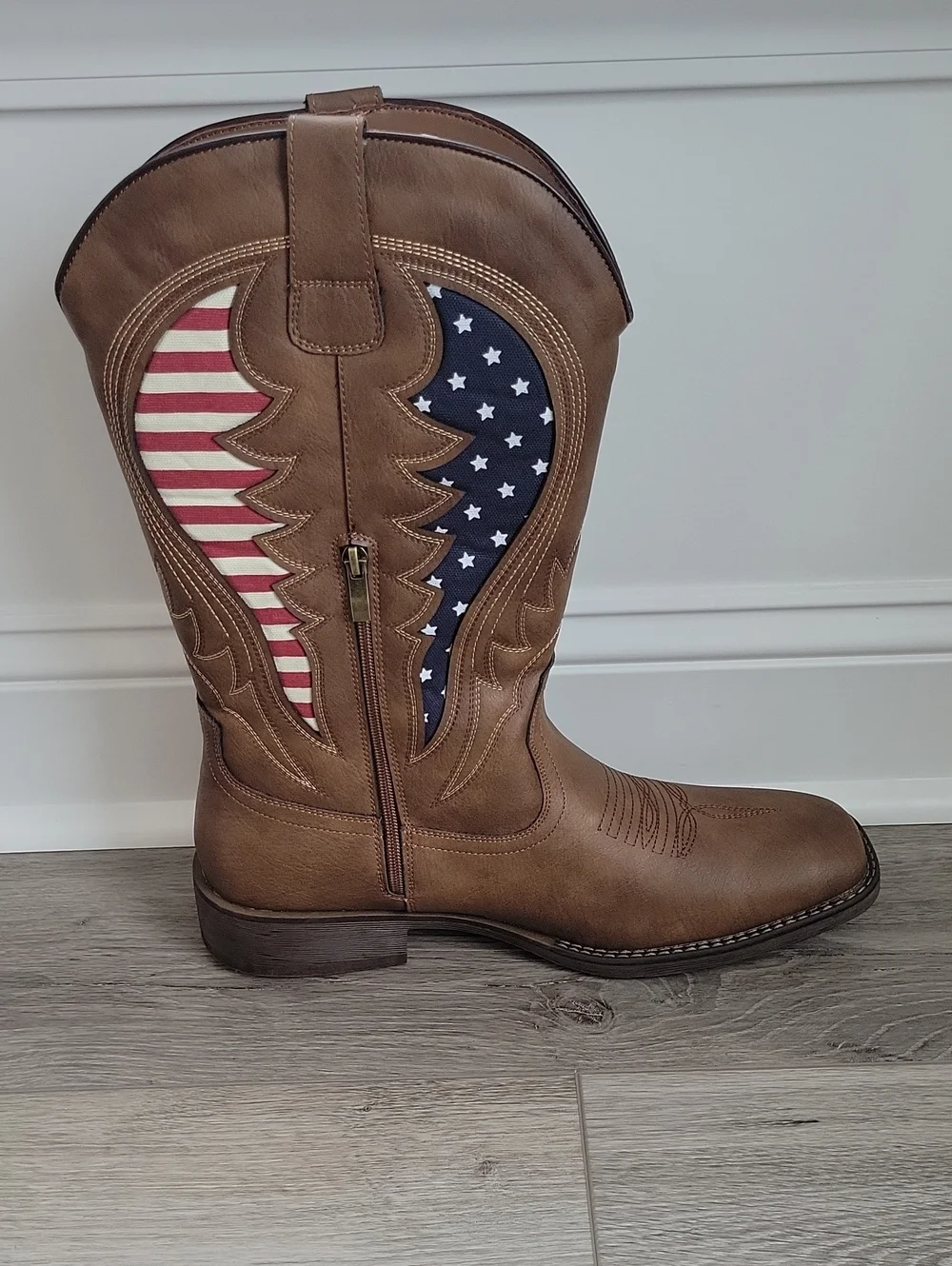 TruVeld Men's Western Cowboy Boots Wide Square Toe Americana Size 13 NIB